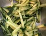 減量期に　サラダチキンアレンジ　酢の物作り方1写真