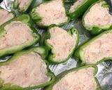 塩麹豆腐のピーマン肉詰め作り方5写真