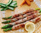シンプルに塩胡椒で♪アスパラの肉巻き作り方5写真