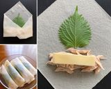 大葉とほぐしサラダチキンの簡単春巻き作り方3写真