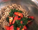 冷やし蕎麦☆トマトとモロヘイヤの和え蕎麦作り方9写真
