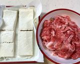 めんつゆが決め手！ご飯のおかずに肉豆腐！作り方4写真