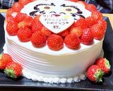 苺たっぷり♡だるまのバースデーケーキ作り方6写真