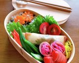 大葉とほぐしサラダチキンの簡単春巻き作り方6写真