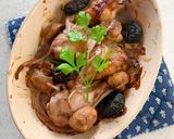 鶏肉とプルーンの赤ワイン焼き作り方9写真