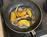 簡単☆ホタテと桃と松茸のバターソテー作り方5写真