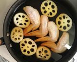味付け一発！れんこんと鶏手羽の甘辛煮作り方2写真