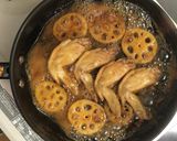 味付け一発！れんこんと鶏手羽の甘辛煮作り方3写真