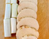 ホクホク甘い♡長芋と長ネギの焼きびたし作り方1写真