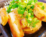 ホクホク甘い♡長芋と長ネギの焼きびたし作り方4写真