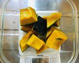 レンジで簡単めんつゆで冷凍カボチャの煮物作り方1写真
