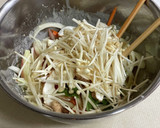 簡単☆玉ねぎと薬味ときのこのかき揚げ素麺作り方4写真