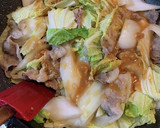 私の母直伝！簡単！豚肉と白菜の味噌炒め作り方8写真