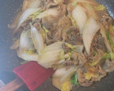 私の母直伝！簡単！豚肉と白菜の味噌炒め作り方9写真