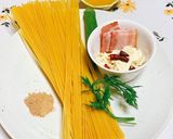 マカ入りペペロンチーノ生オクラ添え作り方2写真