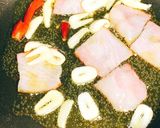 マカ入りペペロンチーノ生オクラ添え作り方6写真