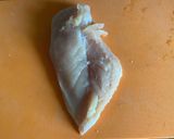 ゴマ味噌ソースのジャンボチキンカツ♬作り方1写真