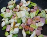 バター醬油の葱ベーコン作り方3写真