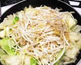 食物繊維たっぷりキャベツともやし炒め作り方3写真