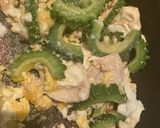 サラダチキンアレンジ　ゴーヤチャンプルー作り方7写真
