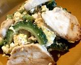 サラダチキンアレンジ　ゴーヤチャンプルー作り方8写真
