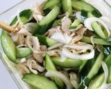 鶏ささみとキュウリのカレー南蛮漬けサラダ作り方4写真