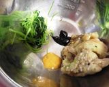 焼きナスと三つ葉の味噌マスタード和え作り方3写真