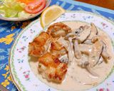 簡単ビストロ⭐︎鶏肉のレモンクリーム煮作り方6写真