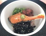 朝ごはん♡元気盛り♡ルイボスティー茶漬け作り方1写真