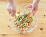 野菜炒めリメイク春巻き作り方3写真