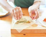 野菜炒めリメイク春巻き作り方4写真