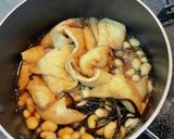 蒸し大豆と油揚げの紫蘇昆布佃煮味の煮物作り方2写真