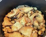 蒸し大豆と油揚げの紫蘇昆布佃煮味の煮物作り方3写真