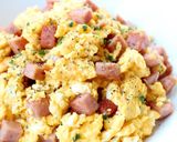 朝食に【ふんわり卵とスパムのソテー】作り方6写真