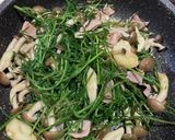 美味しいよ！おかひじきのペペロンチーノ風作り方4写真