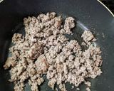 【肉味噌風、挽き肉キャベツ炒め】作り方3写真