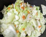 【肉味噌風、挽き肉キャベツ炒め】作り方4写真