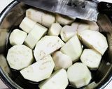 ◇簡単☆白茄子と空芯菜の豚肉中華炒め♪◇作り方3写真