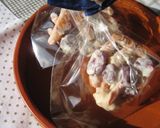クランベリーと柿の種♪作り方6写真