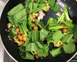 なめことベーコン小松菜パスタ作り方4写真