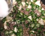 オクラと挽肉の柚子胡椒豆腐作り方9写真