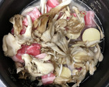 簡単☆さつまいもと豚の炊き込みご飯作り方3写真