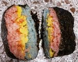カラフルおにぎらず　レインボー♪作り方7写真