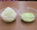 キャベツたっぷりふわふわ花シューマイ作り方1写真