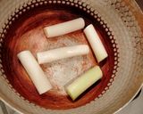 なすと焼き葱のお味噌汁作り方1写真