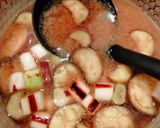 なすと焼き葱のお味噌汁作り方7写真
