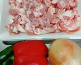 豚肉のマスタード炒め作り方1写真