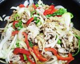 豚肉のマスタード炒め作り方4写真