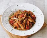 力飯チーズ乱入ボロネーゼペンネ風作り方6写真