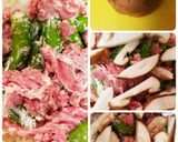 レンジ5分～牛肉入りししとう蒸し和え物作り方2写真